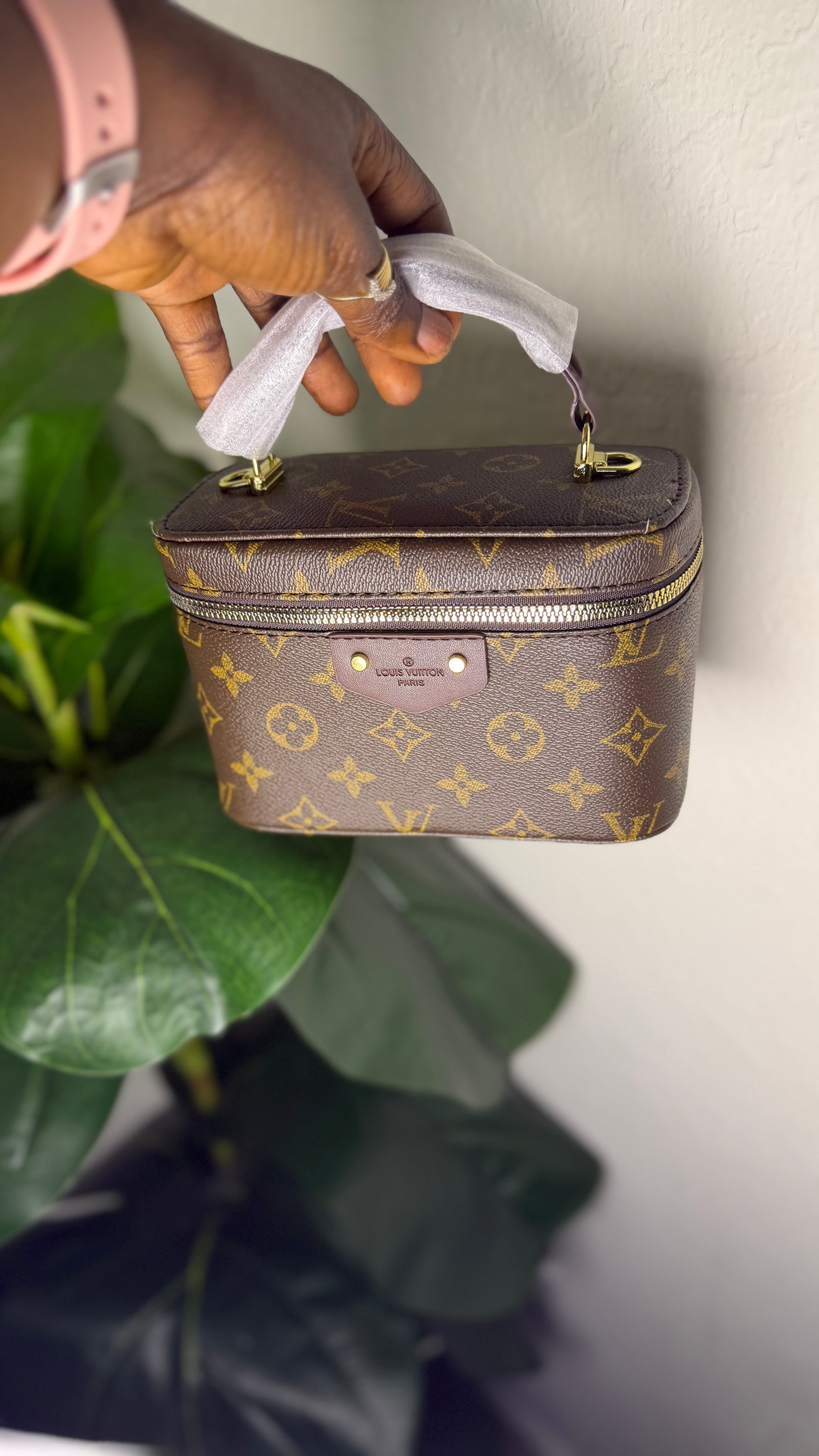 Brown Mini LV luxury bag