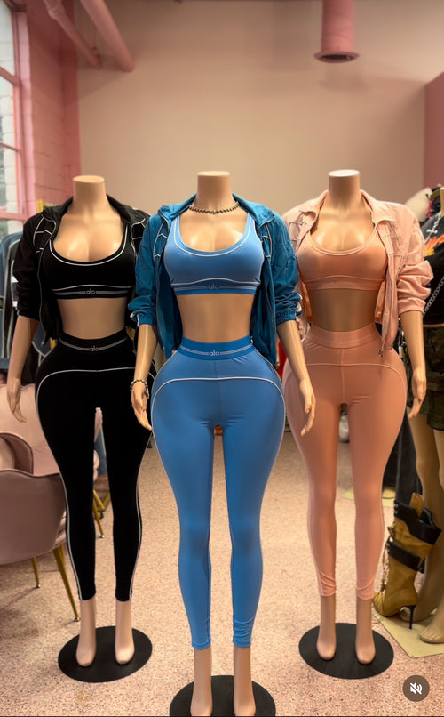 Alo 3 piece set w/Jacket