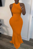 Sleeveless Form-fitting Midi Dress