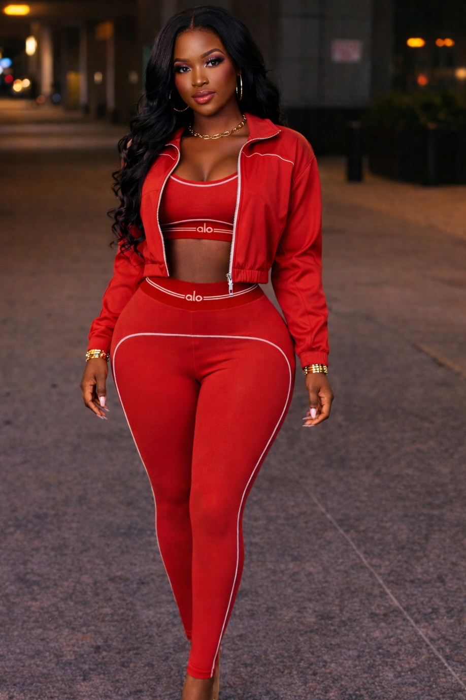 Alo 3 piece set w/Jacket