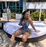 The Blue One piece Pucci set bathing suit