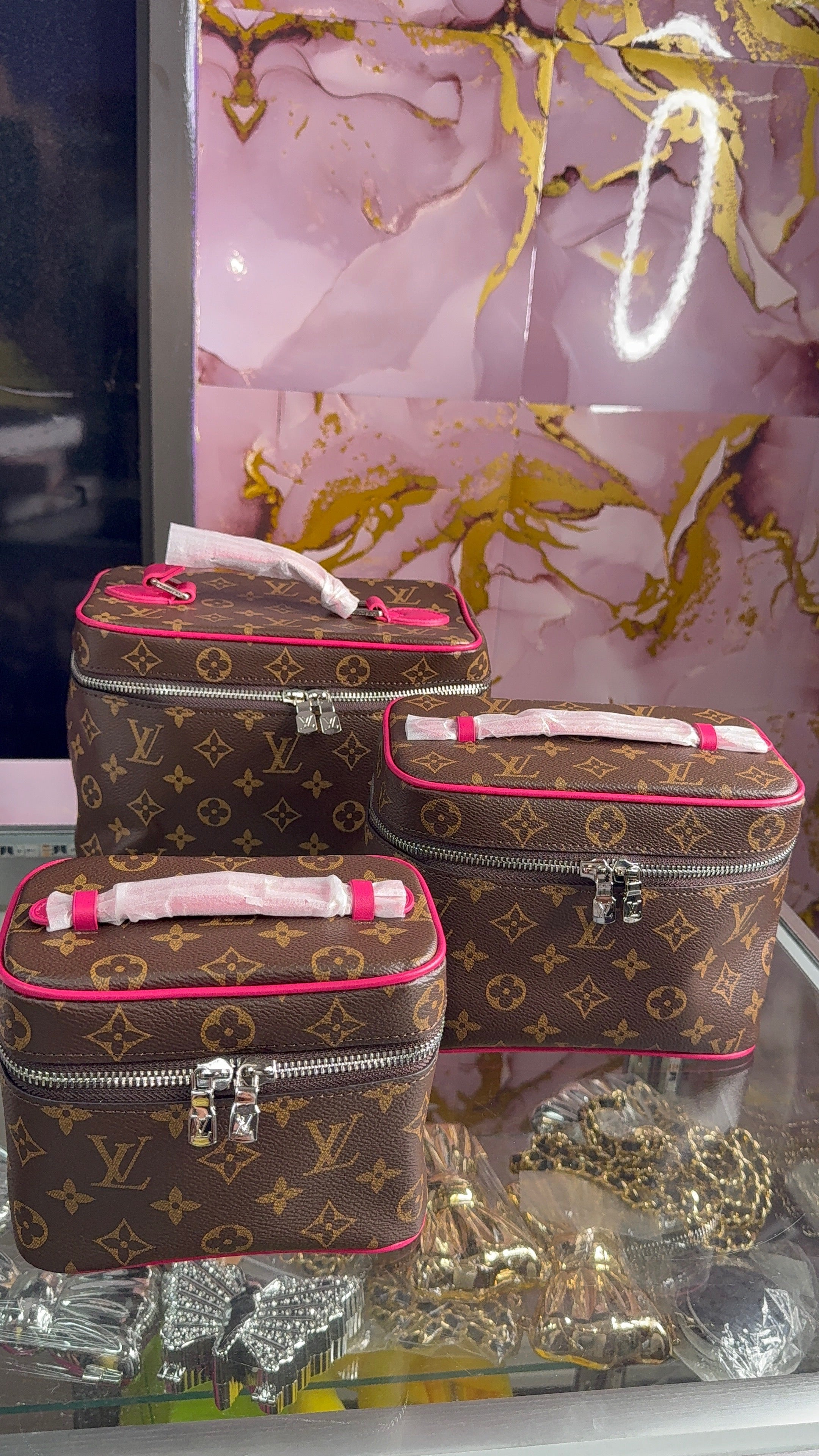 The Pink Large LV bag