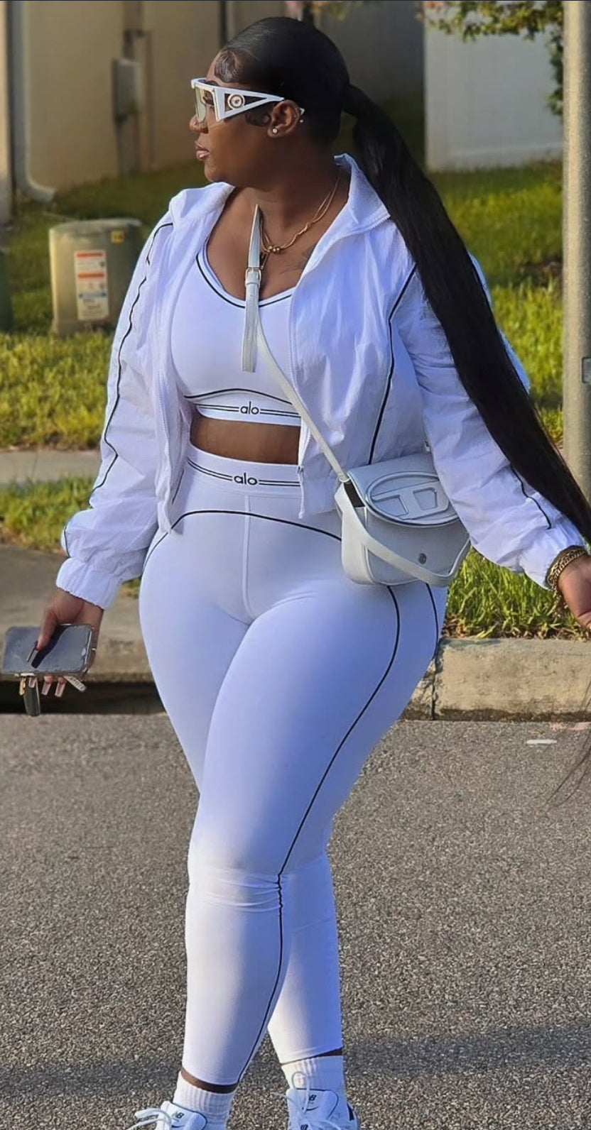 Alo 3 piece set w/Jacket