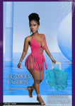 Bohemian Style Hollow Out Backless  Dress With Tassel Hem For Vacation