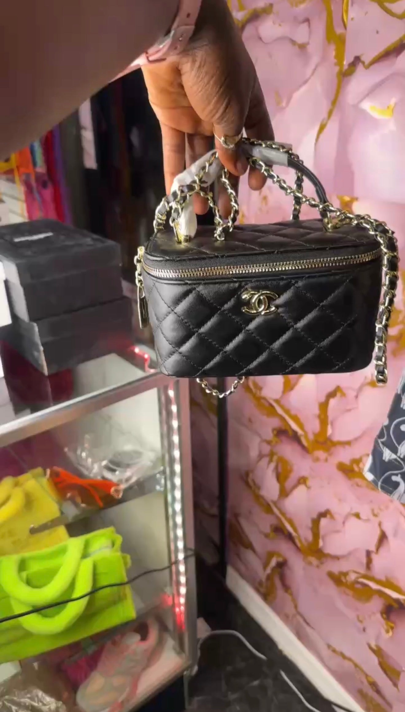 Mini luxury Chanel purse