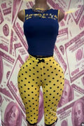 Letter Print Sleeveless Crop Top