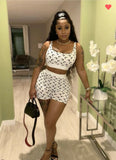 Crescent Print Tank Top & Shorts Set